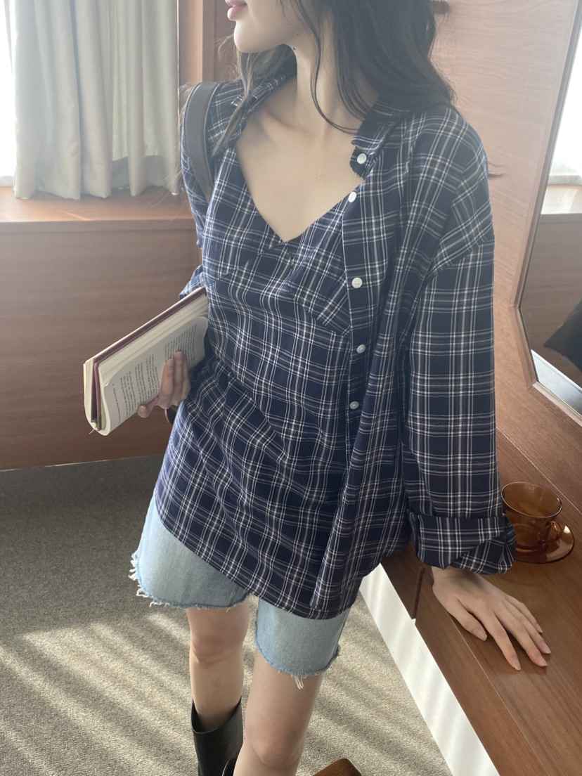 N BROWN韓國直郵女士新品時尚熱賣推薦襯衫蕾絲衫不含內搭N BROWN襯衫/蕾絲衫