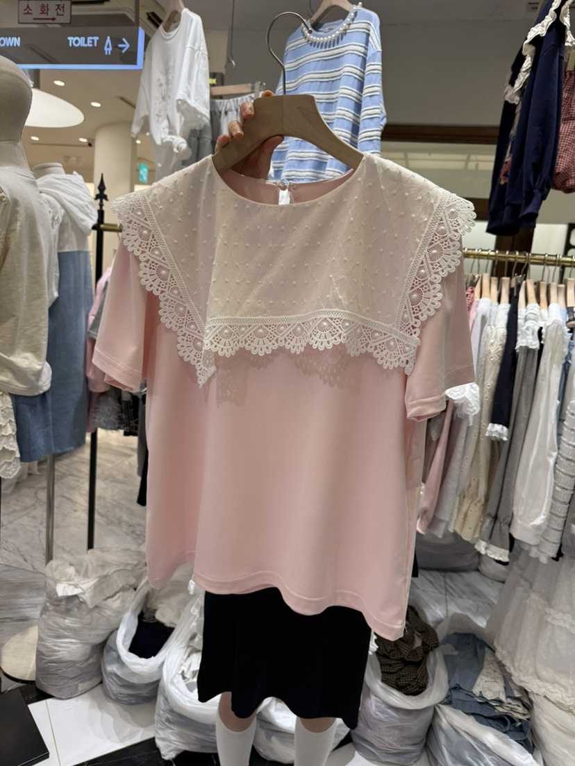 BE&amp;BE韓國代購女裝新品休閑25春夏人氣職業時尚推薦T恤BE&beT恤