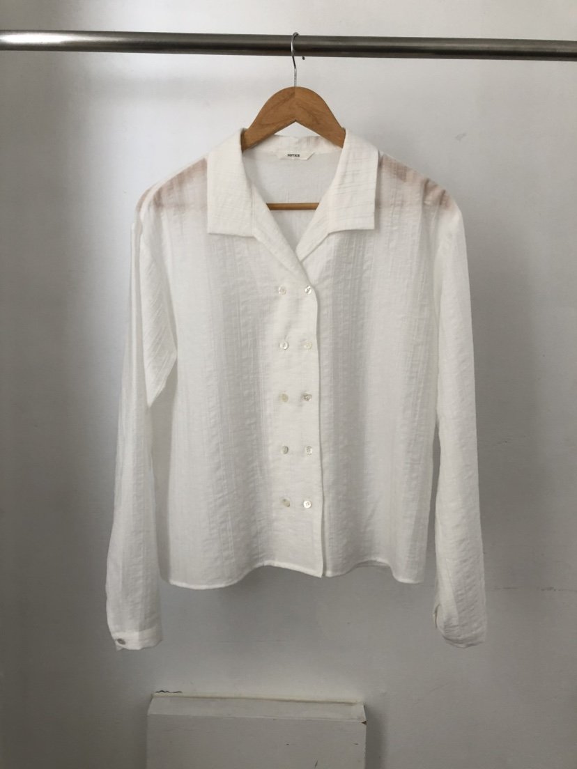 空韓國直郵女士新品25春夏推薦職業時尚熱賣休閑襯衫蕾絲衫NOTICE襯衫/蕾絲衫