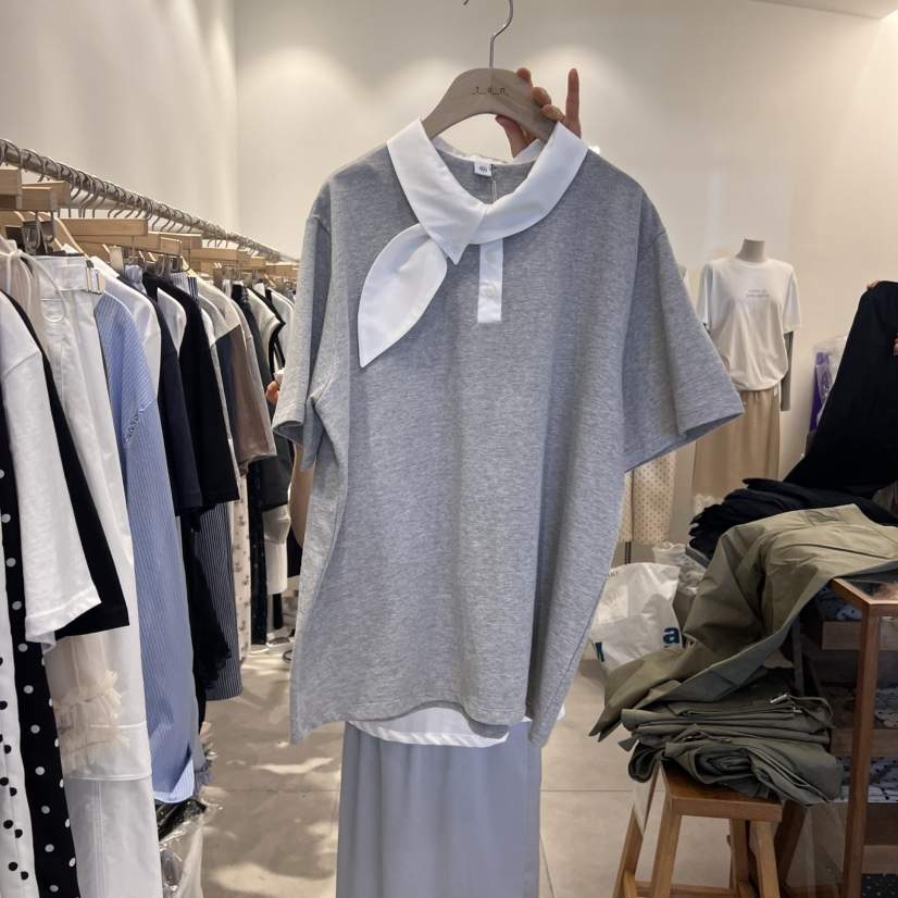 TAN&amp;COMO韓國代購女士新品時尚休閑25春夏職業熱賣T恤tan-COMOT恤