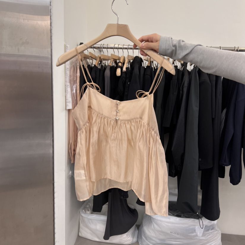 MOIBLE韓國代購女士新款休閑職業時尚吊帶背心不含內搭復古MOIBLE吊帶/背心