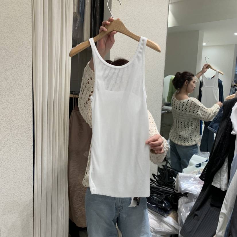 SSEMIENNE韓國直郵㊣女裝新品休閑時尚推薦人氣吊帶背心雙面SSEMIENNE吊帶/背心