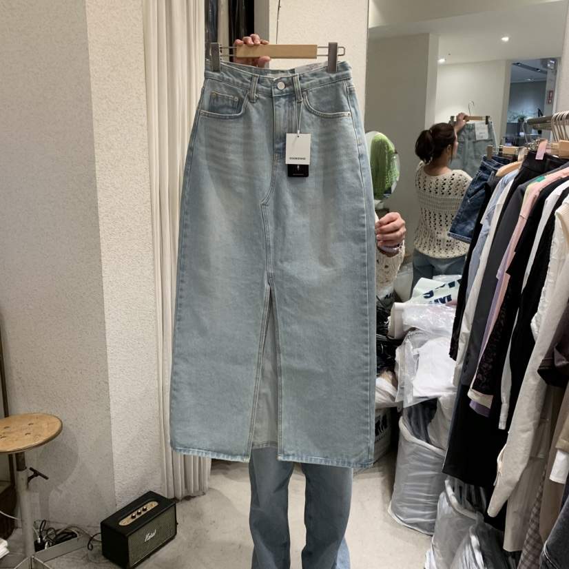 SSEMIENNE韓國直郵㊣女裝新品熱賣休閑時尚半身裙中短裙長款SSEMIENNE半身裙/中短裙