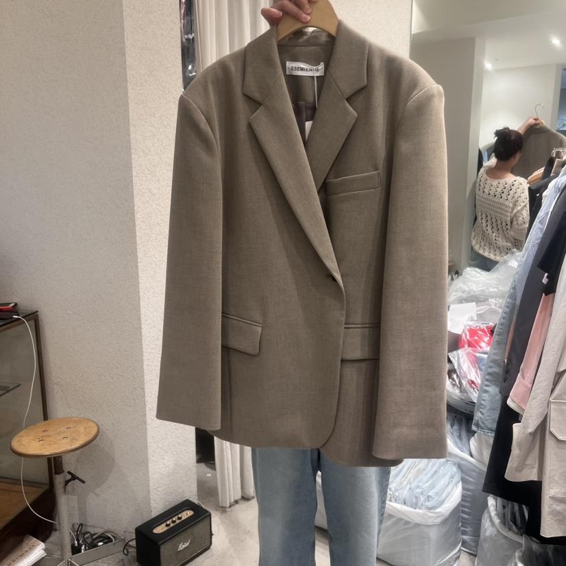 SSEMIENNE直郵韓國代購㊣女裝新品休閑時尚25春夏職業推薦夾克SSEMIENNE夾克