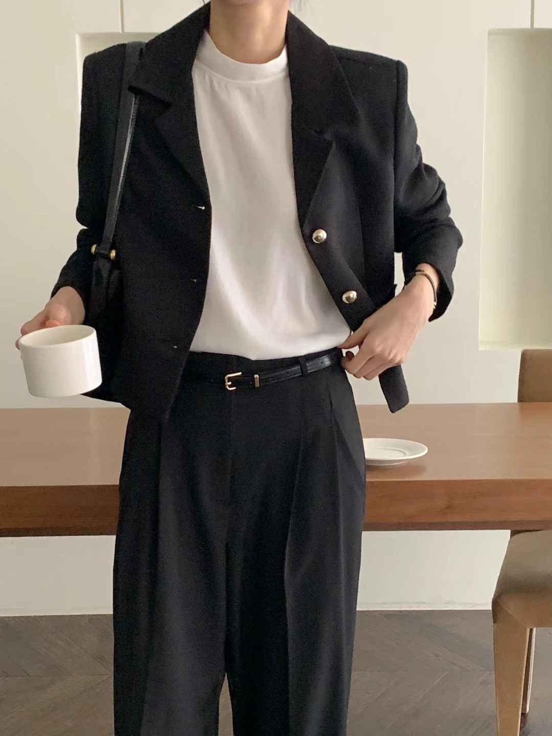 RING OF NOI直郵韓國代購㊣女裝新款職業推薦時尚熱賣夾克RING OF NOI夾克