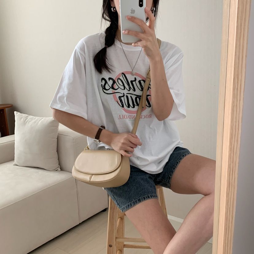 FROMJINI韓國直郵㊣東大門實拍女裝新款25春夏職業休閑熱賣T恤FROMJINIT恤