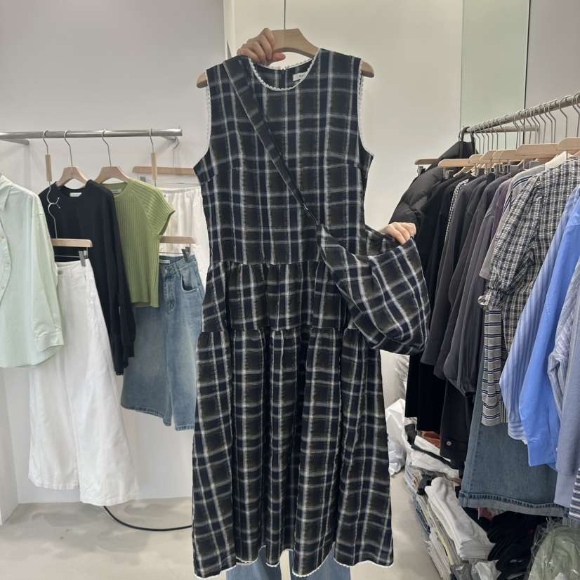 RIVER RAIN直郵韓國代購㊣女裝新品25春夏人氣休閑職業連衣裙RIVER RAIN連衣裙