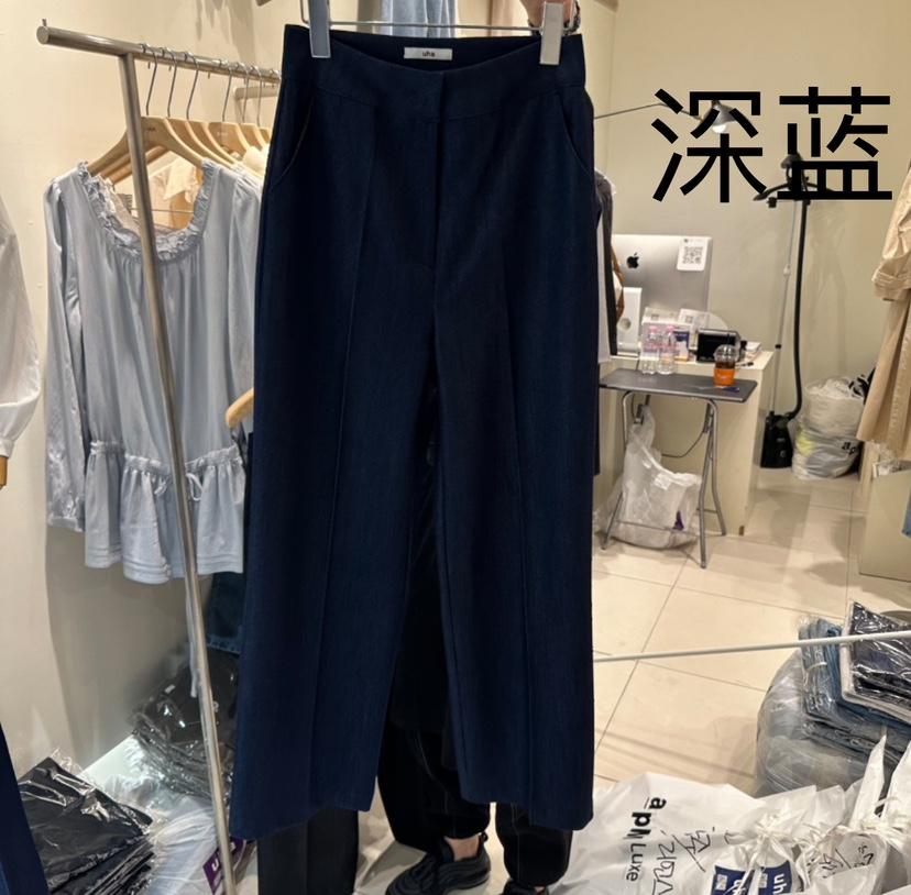U-HA直郵韓國代購㊣女裝新品職業休閑時尚熱賣25春夏休閑褲uha休閑褲