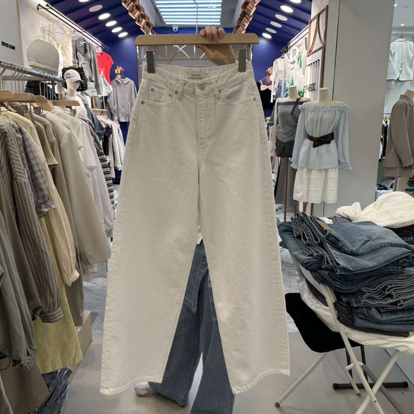 RIVER RAIN韓國㊣直郵東大門代購女裝新品熱賣推薦25春夏牛仔褲RIVER RAIN牛仔褲