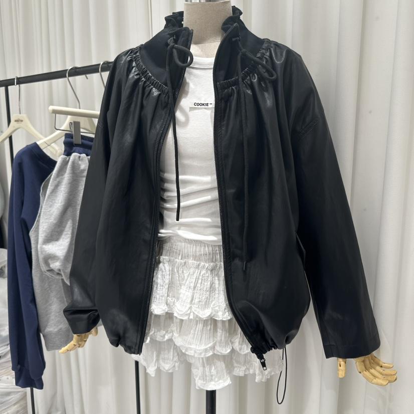 MAY DOROYHY韓國直郵㊣東大門實拍女裝新品25春夏夾克皮革MAY DOROYHY夾克