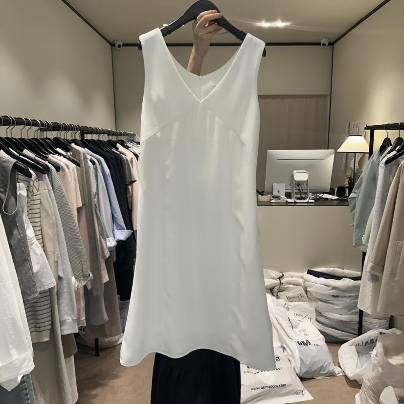 RE STOCK韓國直郵㊣東大門實拍女裝新品25春夏連衣裙含腰繩RE STOCK連衣裙