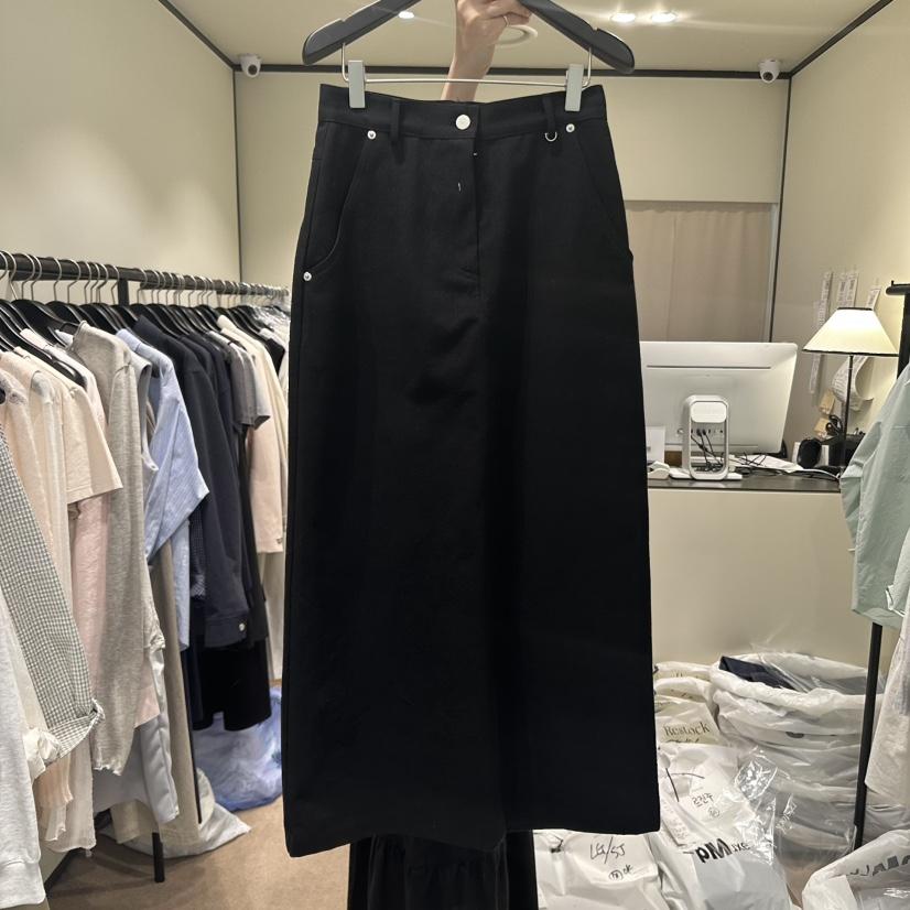 RE STOCK韓國㊣直郵東大門代購女裝新品25春夏休閑長裙長款RE STOCK長裙