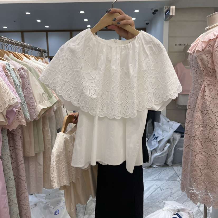 A東大門直郵女裝新款推薦職業休閑真品時尚人氣襯衫蕾絲衫斗篷A STORE襯衫/蕾絲衫