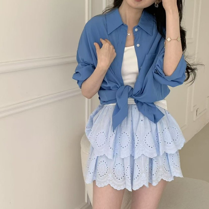 STRAWBERRY東大門直郵女裝新款25春夏休閑推薦職業真品短裙STRAWBERRY短裙