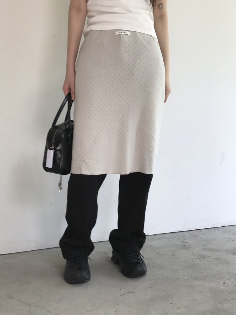 ESCHER韓國代購女裝新款25春夏熱賣推薦休閑職業半身裙中短裙ESCHER半身裙/中短裙