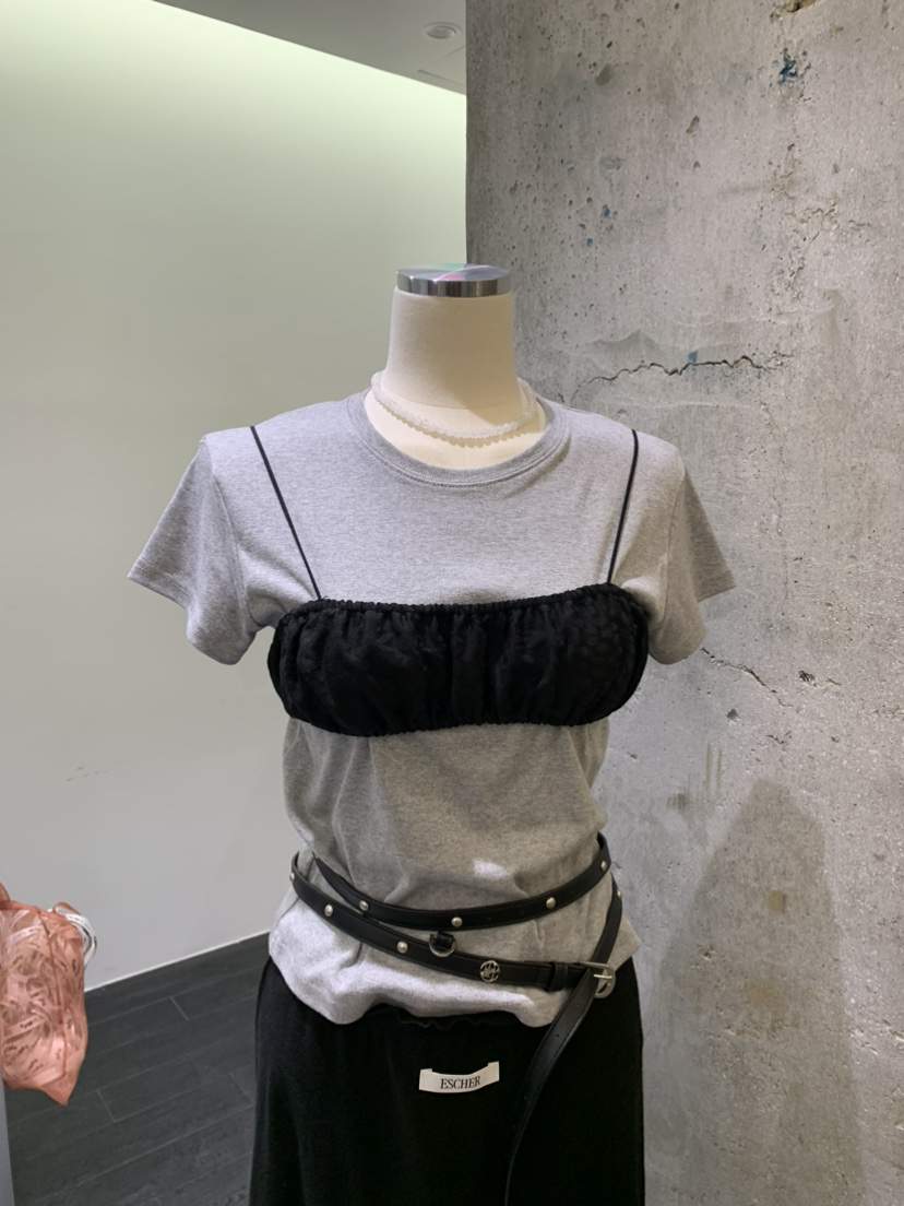 ESCHER東大門代購女裝新款休閑熱賣時尚25春夏推薦吊帶背心ESCHER吊帶/背心