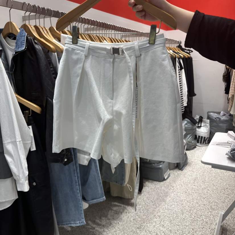 ATPZ韓國㊣直郵東大門代購女裝新品時尚休閑推薦短褲含腰帶ATTENTION PLEAES短褲