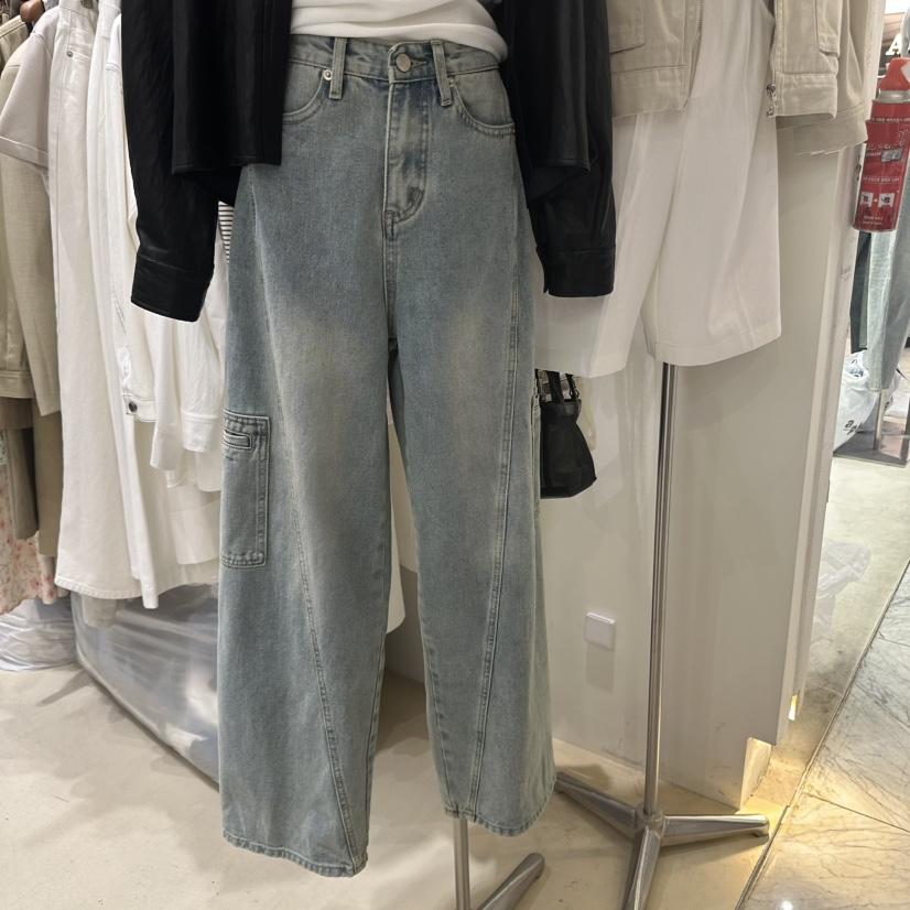 MELO韓國直郵㊣東大門實拍女裝新品人氣時尚休閑職業牛仔褲MELO牛仔褲