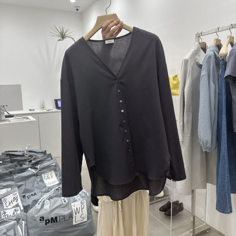 ARVE直郵韓國代購㊣女裝新品職業時尚人氣推薦25春夏襯衫蕾絲衫ARVE襯衫/蕾絲衫