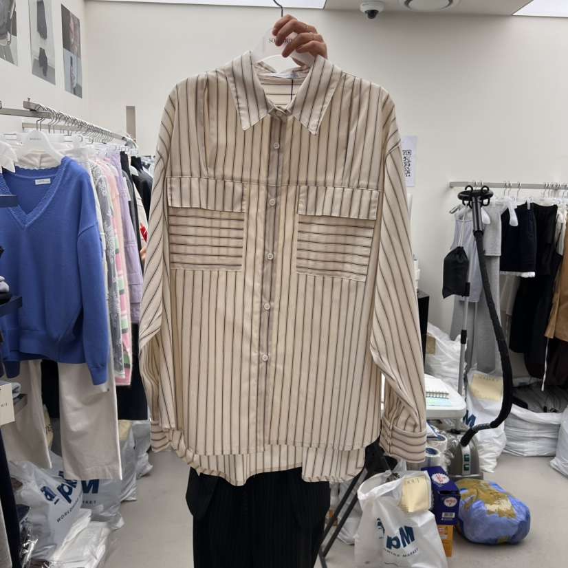SOLD OUT直郵韓國代購㊣女裝新款人氣熱賣職業推薦襯衫蕾絲衫SOLD OUT襯衫/蕾絲衫
