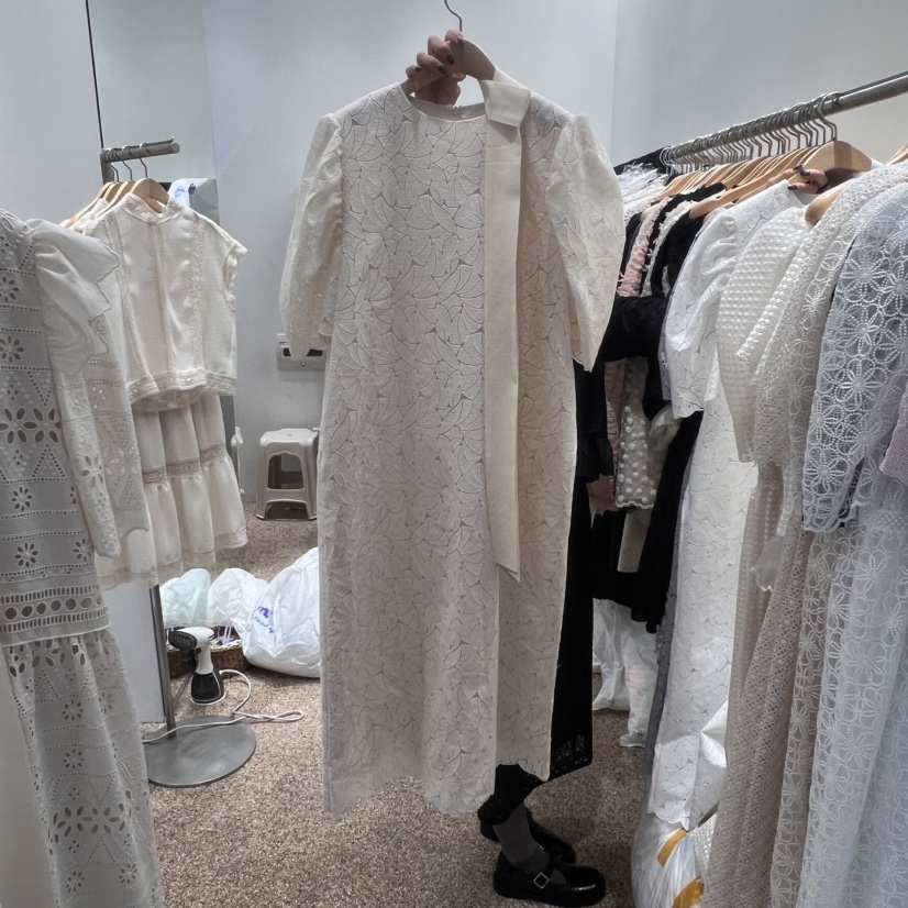 A韓國直郵㊣女裝新款熱賣休閑時尚人氣25春夏推薦連衣裙含腰帶A STORE連衣裙