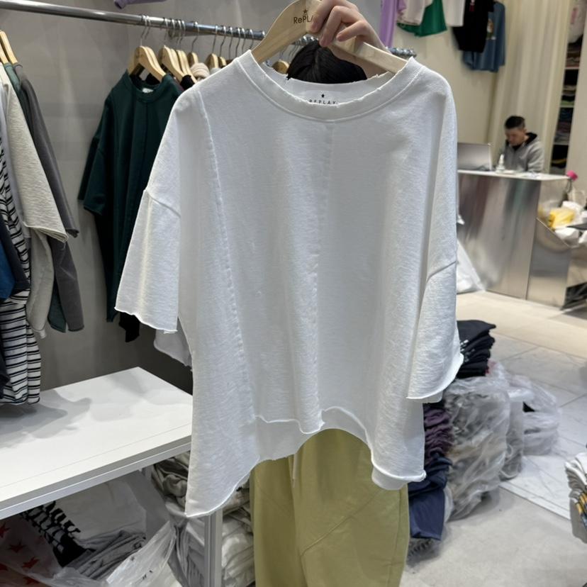 REPLAY韓國直郵㊣東大門實拍女裝新品25春夏休閑推薦職業T恤REPLAYT恤