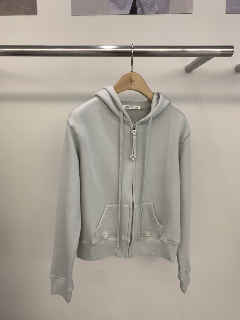 SELECT MARKET韓國㊣直郵東大門代購女裝新品25春夏衛衣拉鏈兜帽SELECT MARKET衛衣