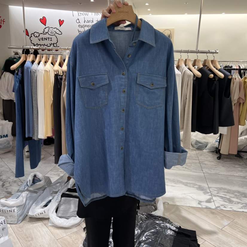 ADELINE韓國直郵㊣東大門實拍女裝新品人氣25春夏襯衫蕾絲衫ADELINE襯衫/蕾絲衫