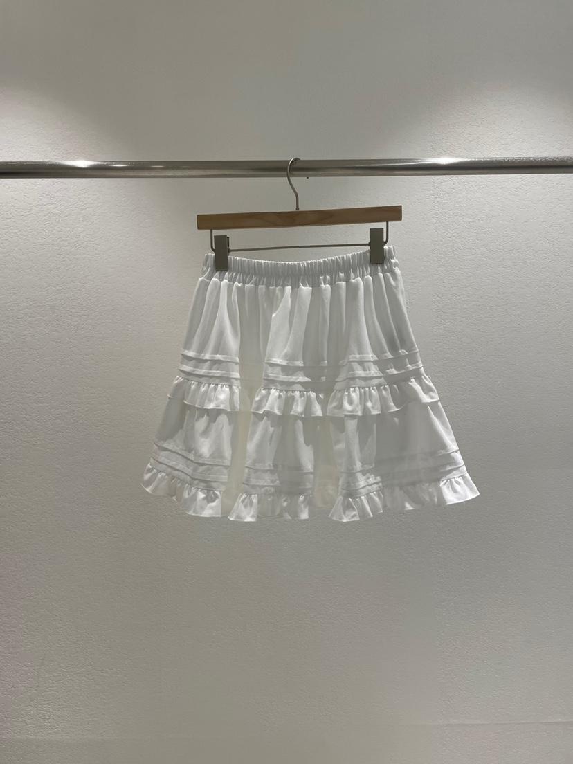 ROOMS SHOP韓國直郵㊣東大門實拍女裝新款職業熱賣短裙褶皺ROOMS_SHOP短裙