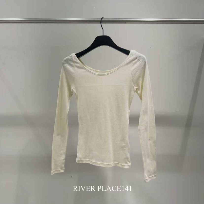 RIVER韓國㊣直郵東大門代購女裝新品熱賣時尚職業休閑長袖T恤WATER/RIVER長袖T恤