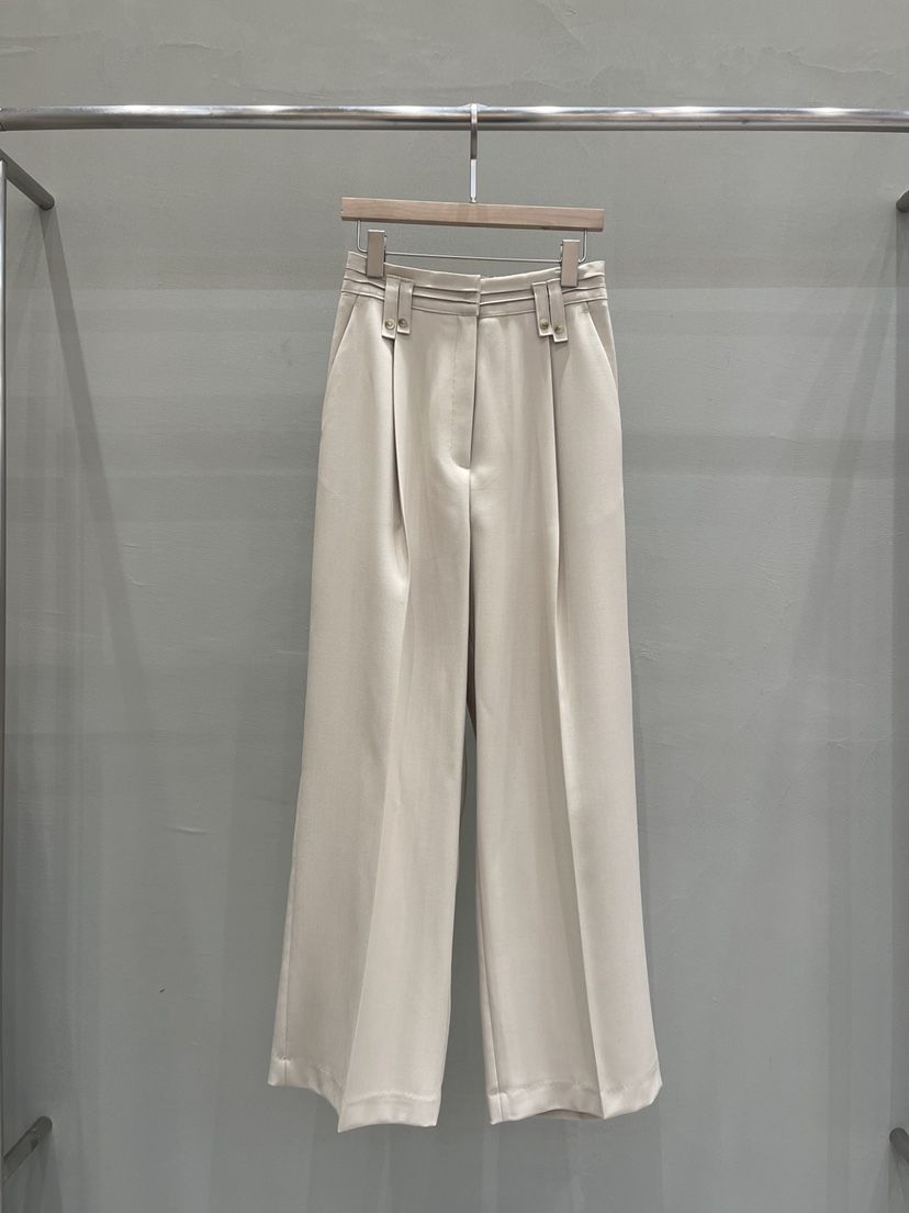 MU i韓國㊣直郵東大門代購女裝新品時尚職業25春夏熱賣休閑褲Mu:i-Q休閑褲