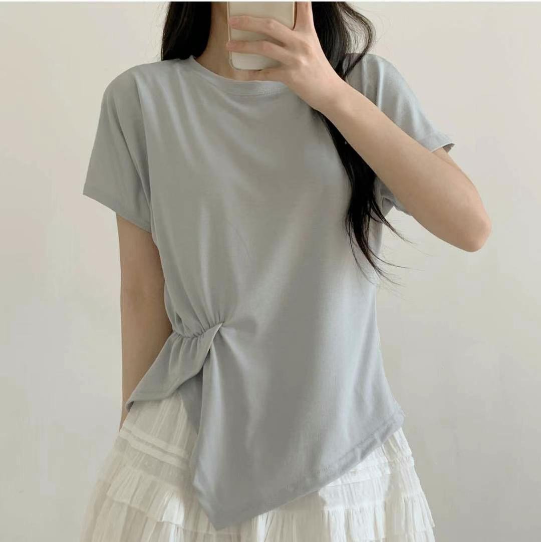 PINK POUCH韓國㊣直郵東大門代購女裝新品職業休閑時尚T恤PINK POUCHT恤