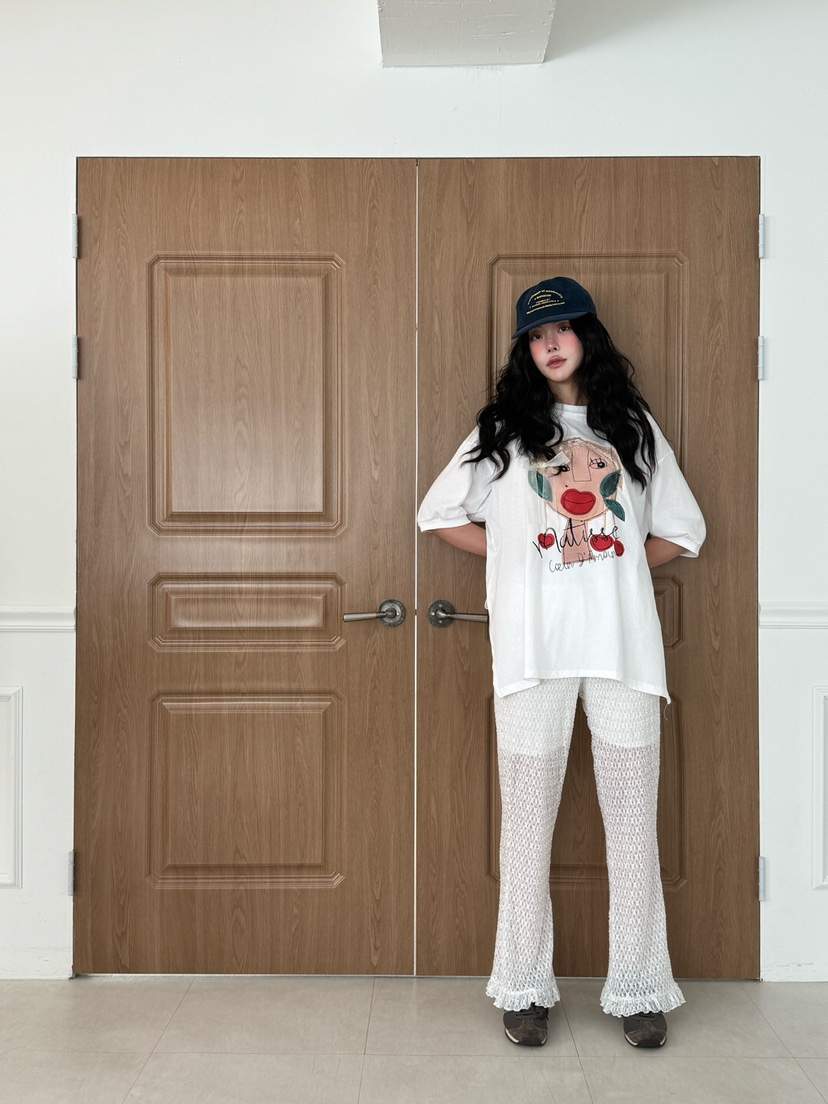 MAISONDEGLORY韓國直郵㊣女裝新品熱賣推薦職業人氣休閑褲蕾絲MAISON DE GLORY休閑褲