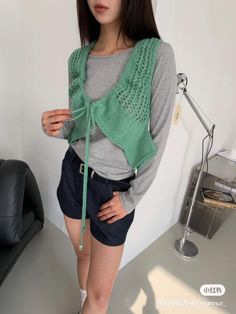 MURMUR韓國直郵㊣女裝新品職業熱賣休閑人氣推薦25春夏馬甲MURMUR馬甲