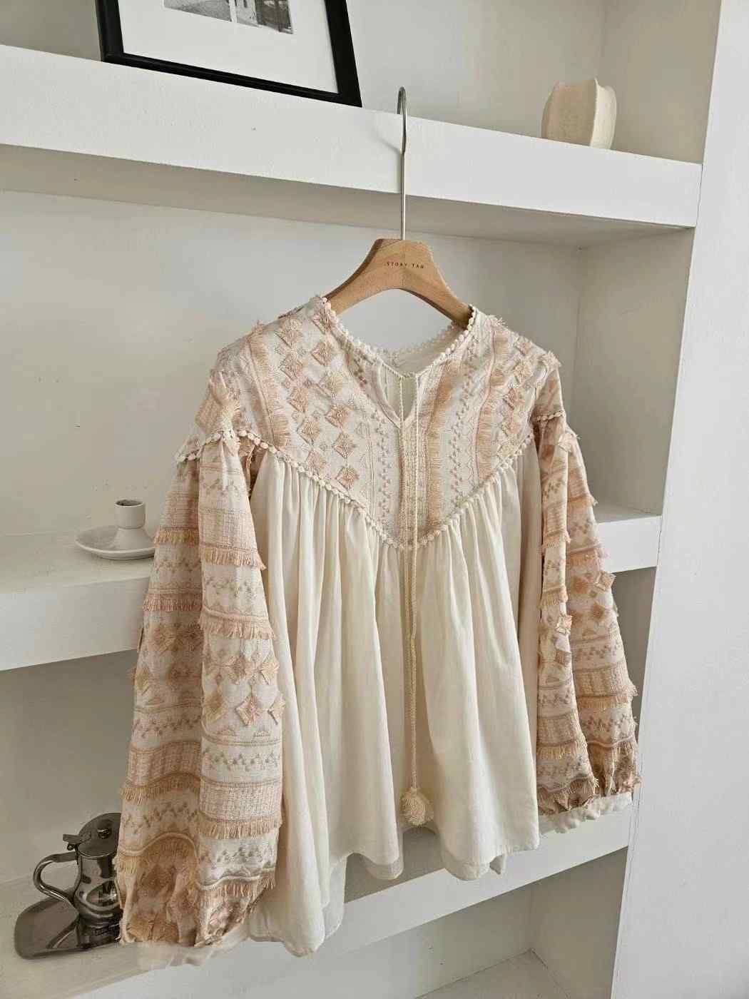 STORY TAG韓國直郵㊣東大門實拍女裝新品25春夏襯衫蕾絲衫STORY TAG襯衫/蕾絲衫