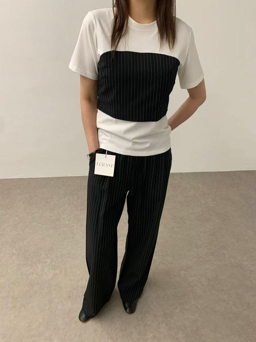 J CRANE-A直郵韓國代購㊣女裝新款熱賣休閑人氣職業25春夏T恤J CRANET恤