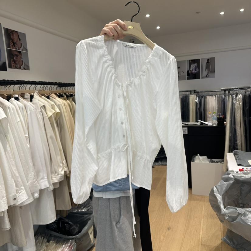 aube nunt直郵韓國代購㊣女裝新品休閑熱賣人氣襯衫蕾絲衫aube nunt襯衫/蕾絲衫