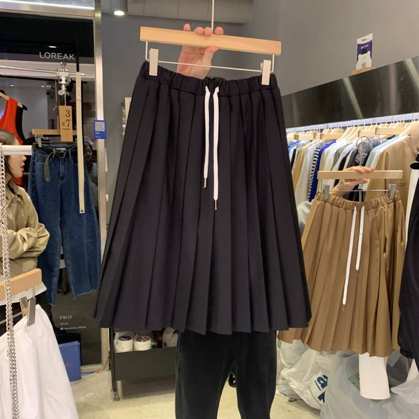 BANY ANCO直郵韓國代購㊣女裝新品推薦職業半身裙中短裙百褶BANY ANCO半身裙/中短裙