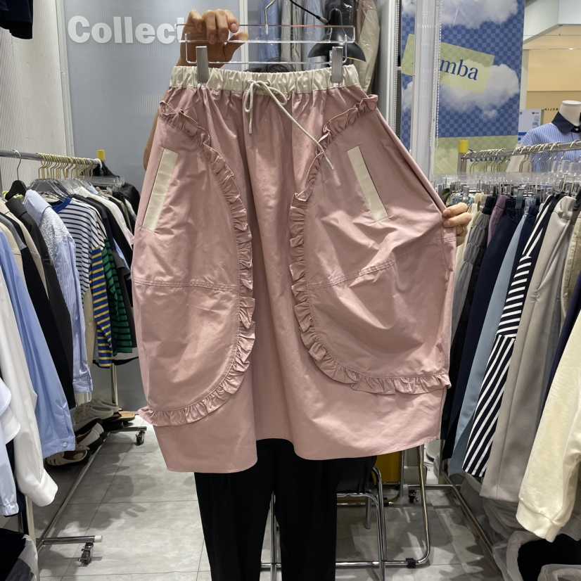 RUMBA韓國㊣直郵東大門代購女裝新品休閑時尚25春夏半身裙中短裙RUMBA半身裙/中短裙