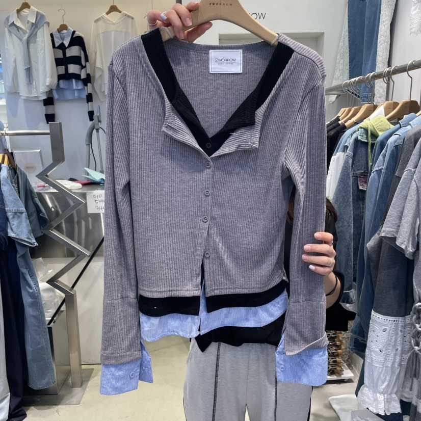 2MORROW韓國直郵㊣女裝新品25春夏人氣休閑職業熱賣時尚針織衫2MORROW針織衫