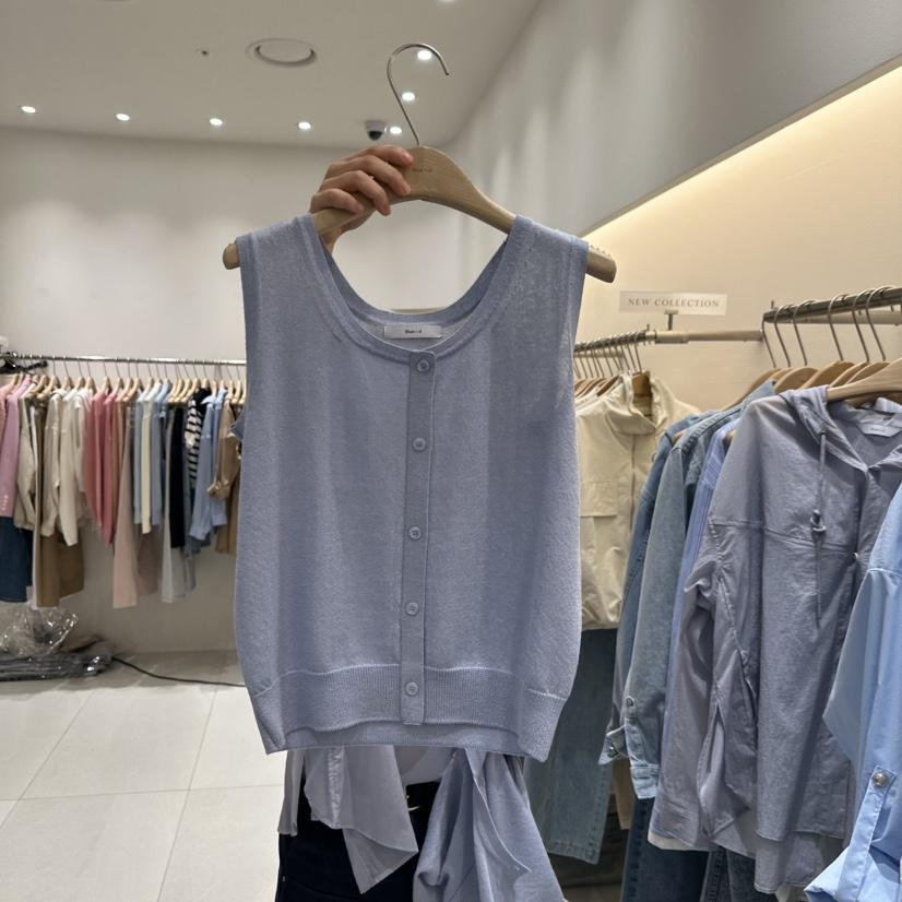 BLUEI-D韓國㊣直郵東大門代購女裝新品職業人氣推薦休閑馬甲Blue i-d馬甲