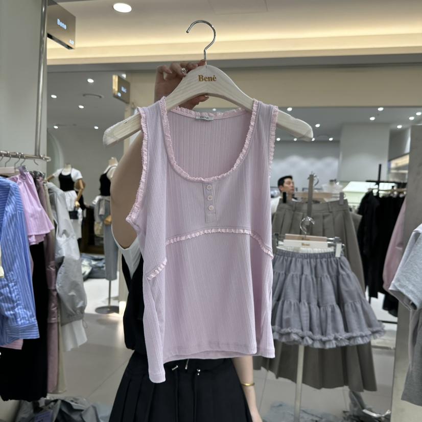 BENE韓國代購女裝新款時尚真品25春夏推薦職業人氣吊帶背心BENE吊帶/背心