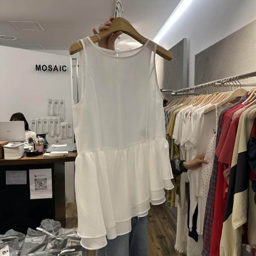 MOSAIC韓國代購女裝新品休閑熱賣時尚推薦職業真品吊帶背心MOSAIC吊帶/背心
