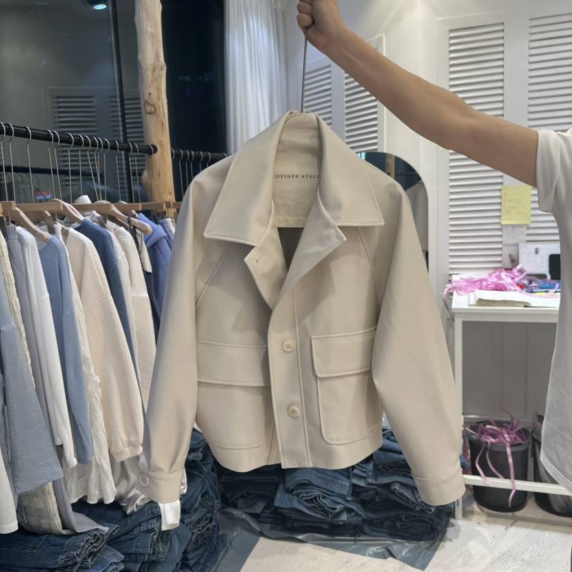 COPINER東大門代購女裝新品人氣時尚休閑推薦熱賣真品職業皮衣COPINER皮衣