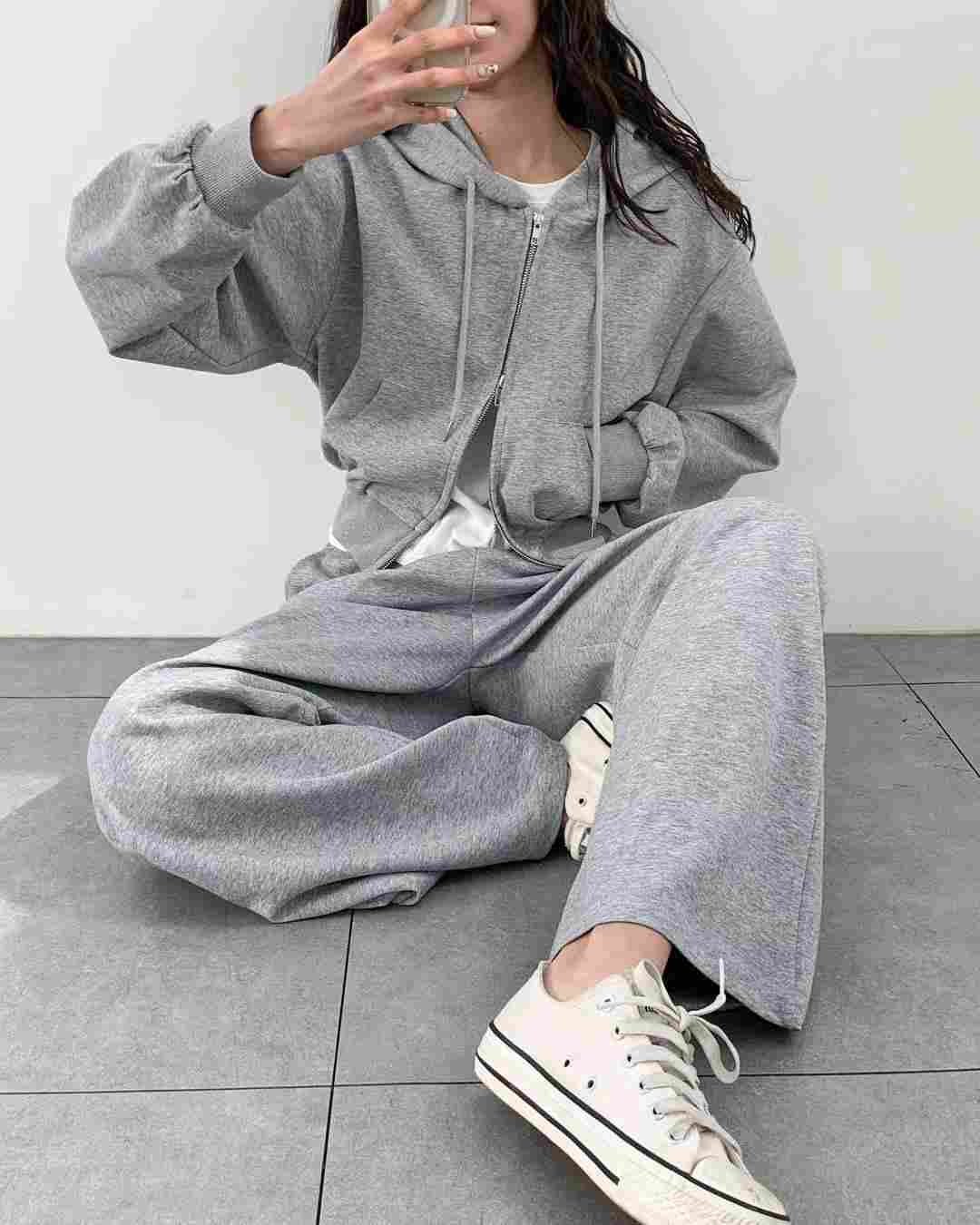 ANDANTE直郵韓國代購㊣女裝新品熱賣時尚25春夏套裝套裝連帽ANDANTE套裝