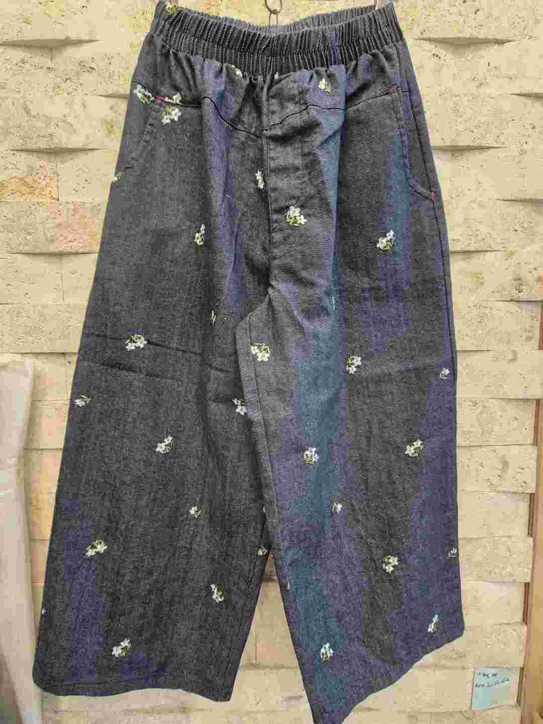 LUZ-루스-T韓國㊣直郵東大門代購女裝新品熱賣休閑褲刺繡LUZ休閑褲