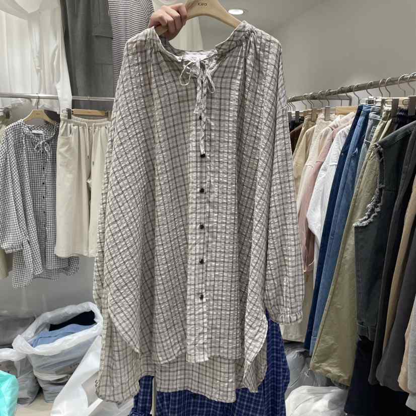 KIRA-Q東大門實拍女裝新款時尚休閑25春夏真品推薦襯衫蕾絲衫KIRA-Q襯衫/蕾絲衫