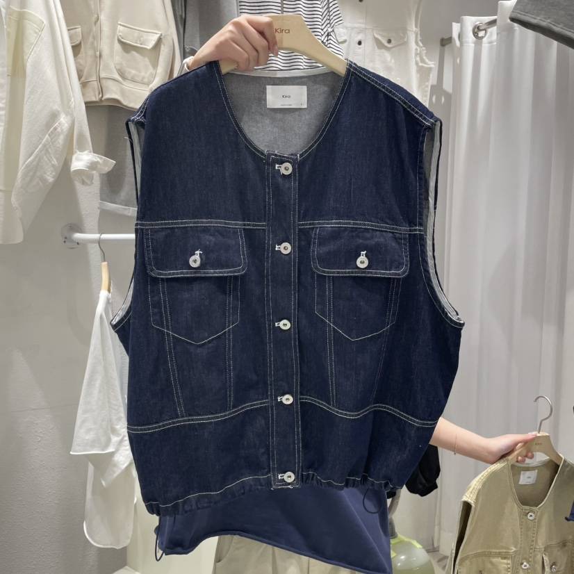 KIRA-Q東大門實拍女裝新品25春夏真品熱賣時尚休閑推薦馬甲KIRA-Q馬甲