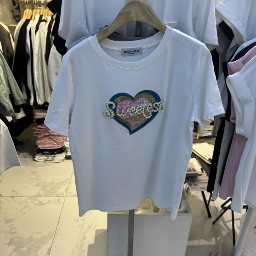 COCO HOLIC東大門實拍女裝新品休閑職業時尚推薦熱賣25春夏T恤COCO HOLICT恤