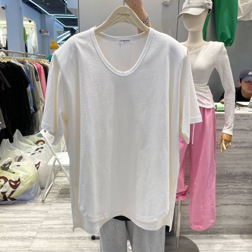 BEGINNING直郵韓國代購㊣女裝新品休閑熱賣職業25春夏時尚T恤BEGINNINGT恤